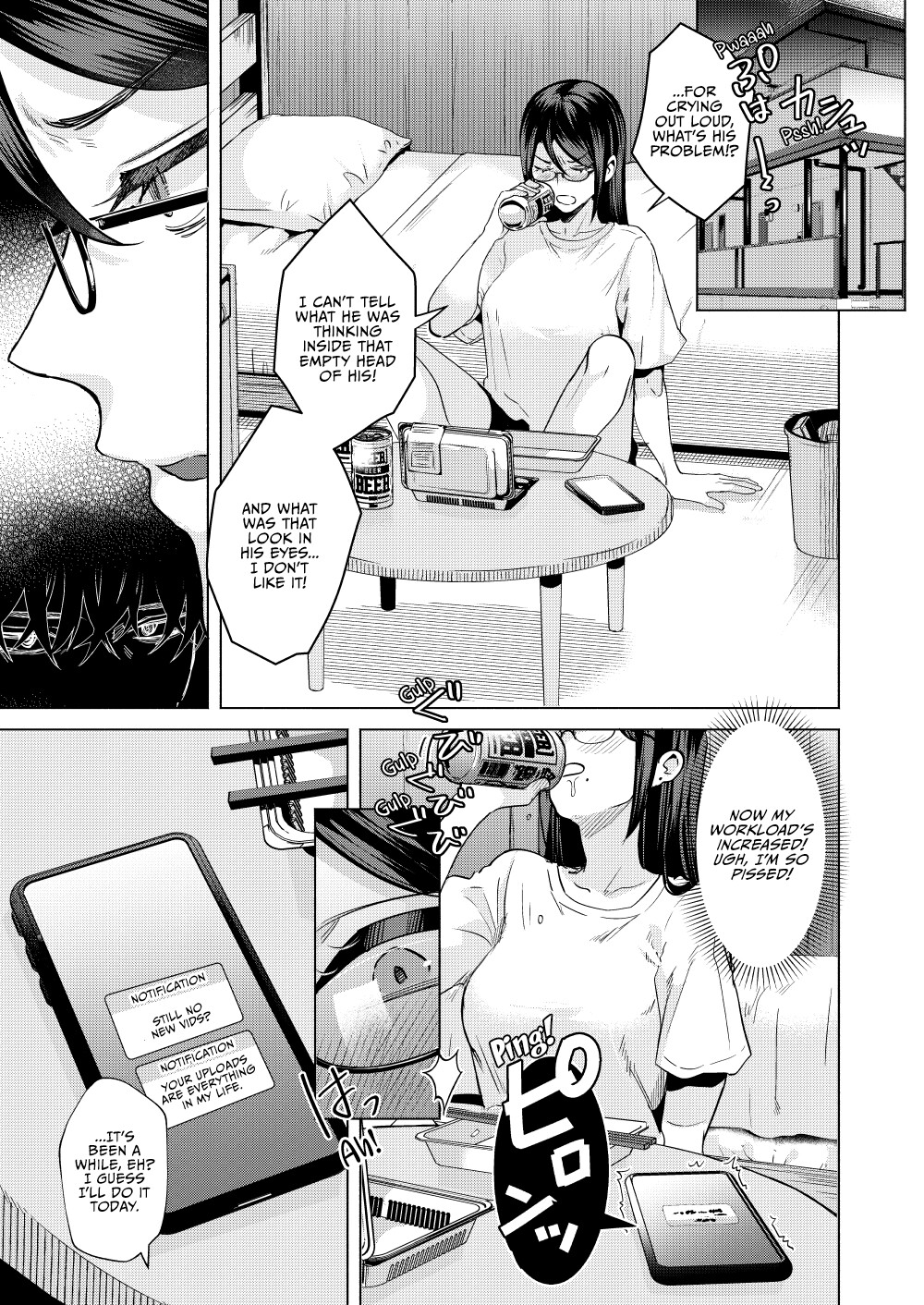 Hentai Manga Comic-If My Subordinate Finds Out About My Secret Alt Account-Read-4